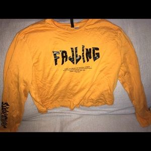 Loose Orange Crop Top
